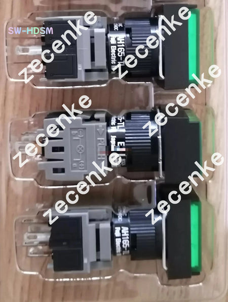 5PCS NEW for Green Pushbutton Command Switch 24VDC LED FUJI AH165-TLG11E3