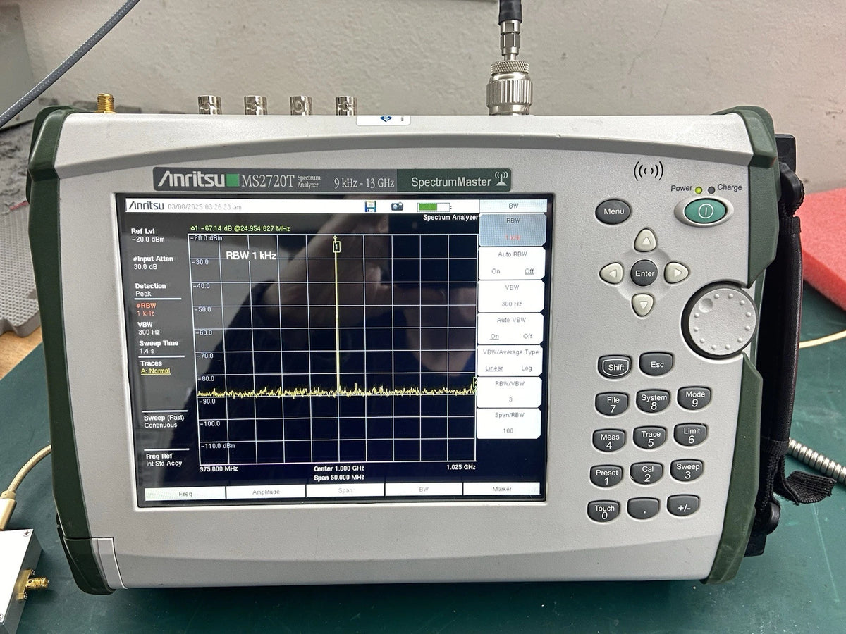 Anritsu Handheld Spectrum Analyzer Master MS2720T Portable with Excellent Calibration and Options