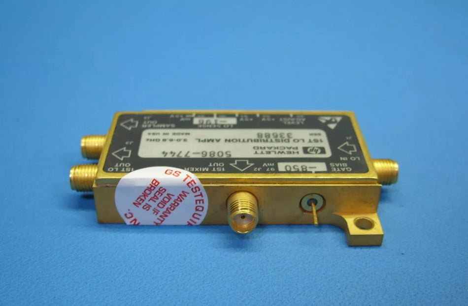 HP Agilent 5086-7744 Mod & Ser Nbr Reqd Local Oscillator Distribution Amplifier