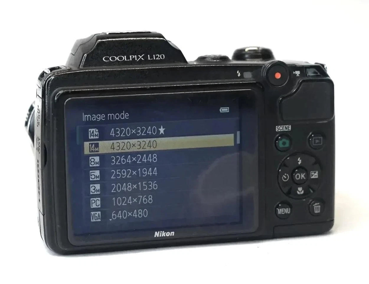 Nikon COOLPIX L120 14.1MP 21x Zoom Digital Camera - Free Shipping