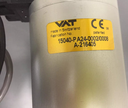 VAT 15040-PA24-0002/0008 A-216405 Pneumatic Gate Valve