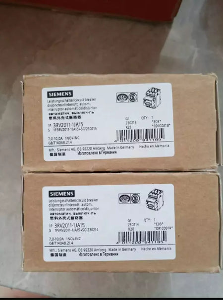 Siemens 3RV2011-1JA15 Contactor 3RV20111JA15 with Expedited Shipping