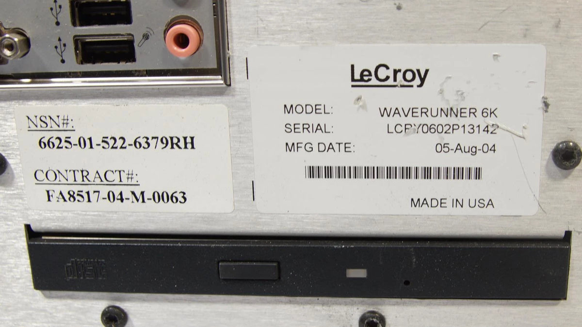 LeCroy WaveRunner 6050 4Channel 500MHz 5GS/s Oscilloscope AS-IS