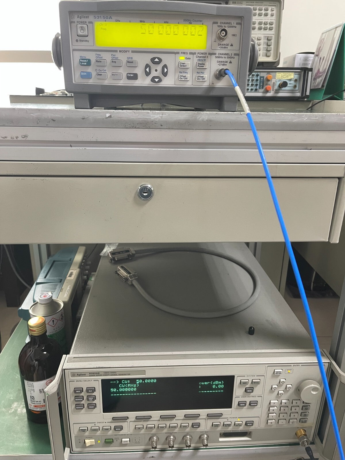 Agilent Keysight 53150A 10Hz-20GHz CW Microwave Frequency Counter _1097 - XG eqpt