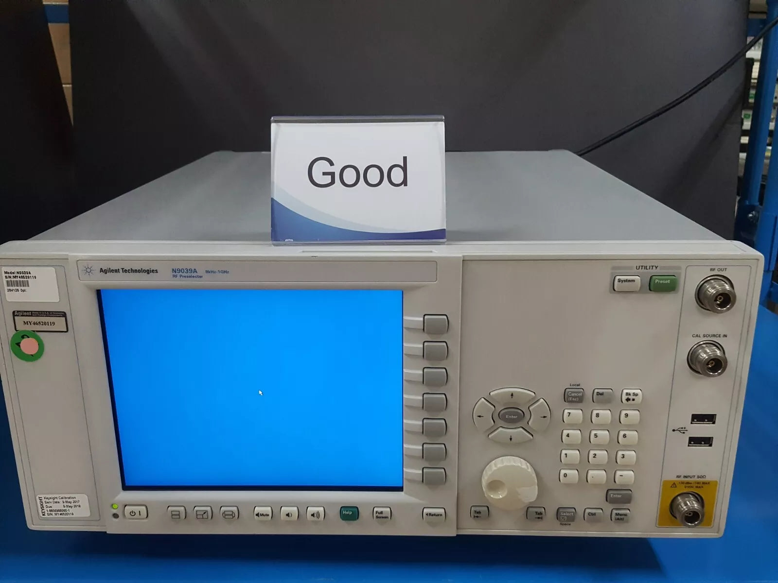Agilent N9039A 9kHz-1GHz RF Preselector (0119)