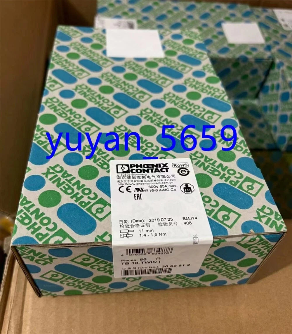 50PCS /1box New for Phoenix Contact 30621812 Terminal TB 10-Twin I #1130 LY
