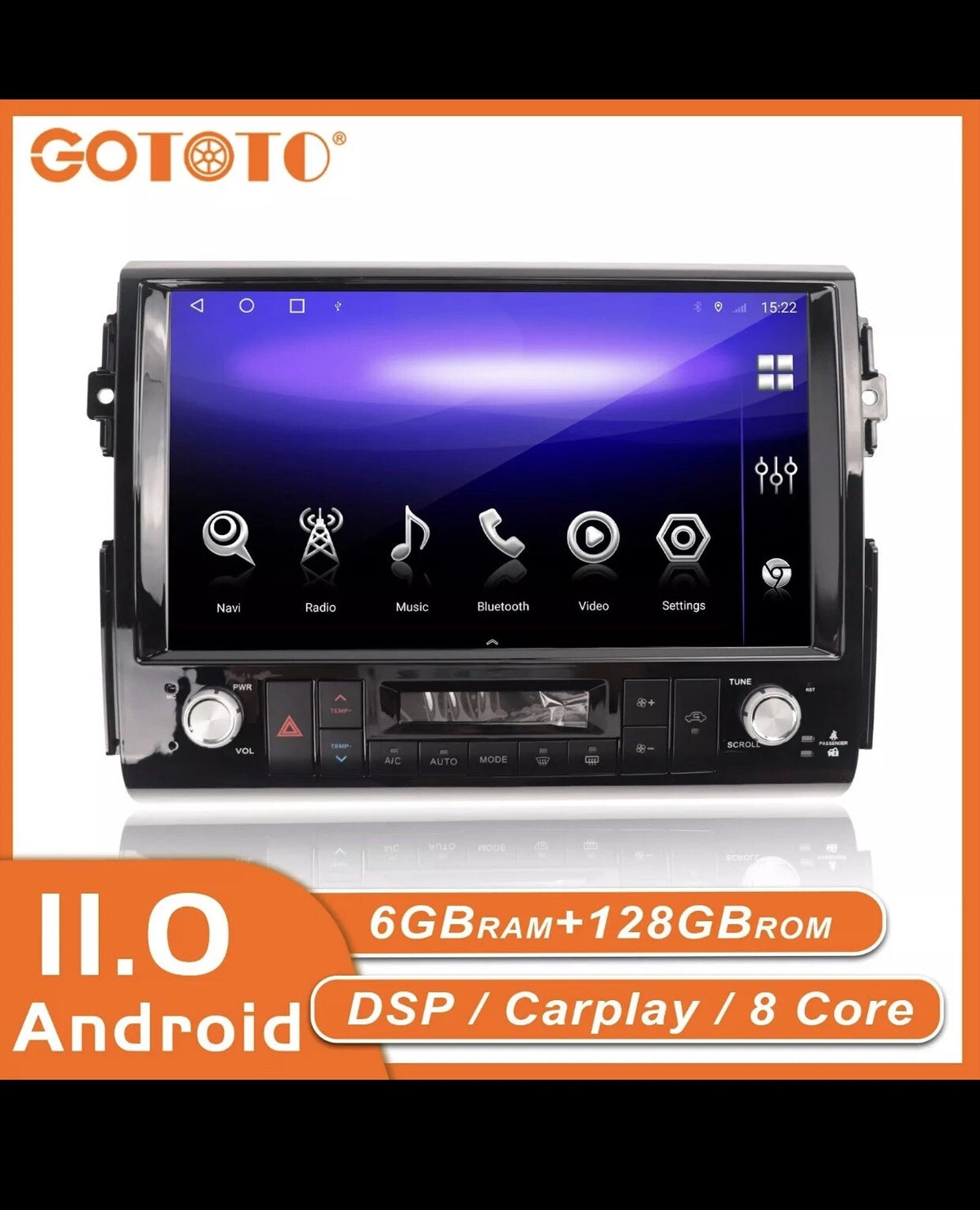 13.3'' For Toyota FJ Cruiser 2007-2021 Android Car Radio 2Din Stereo Receiver