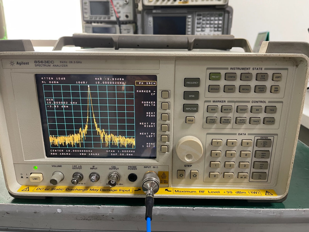 Agilent 8563EC 9KHz - 26.5GHz Spectrum Analyzer w/ opt. 007, 104 _02173 - XG eqpt