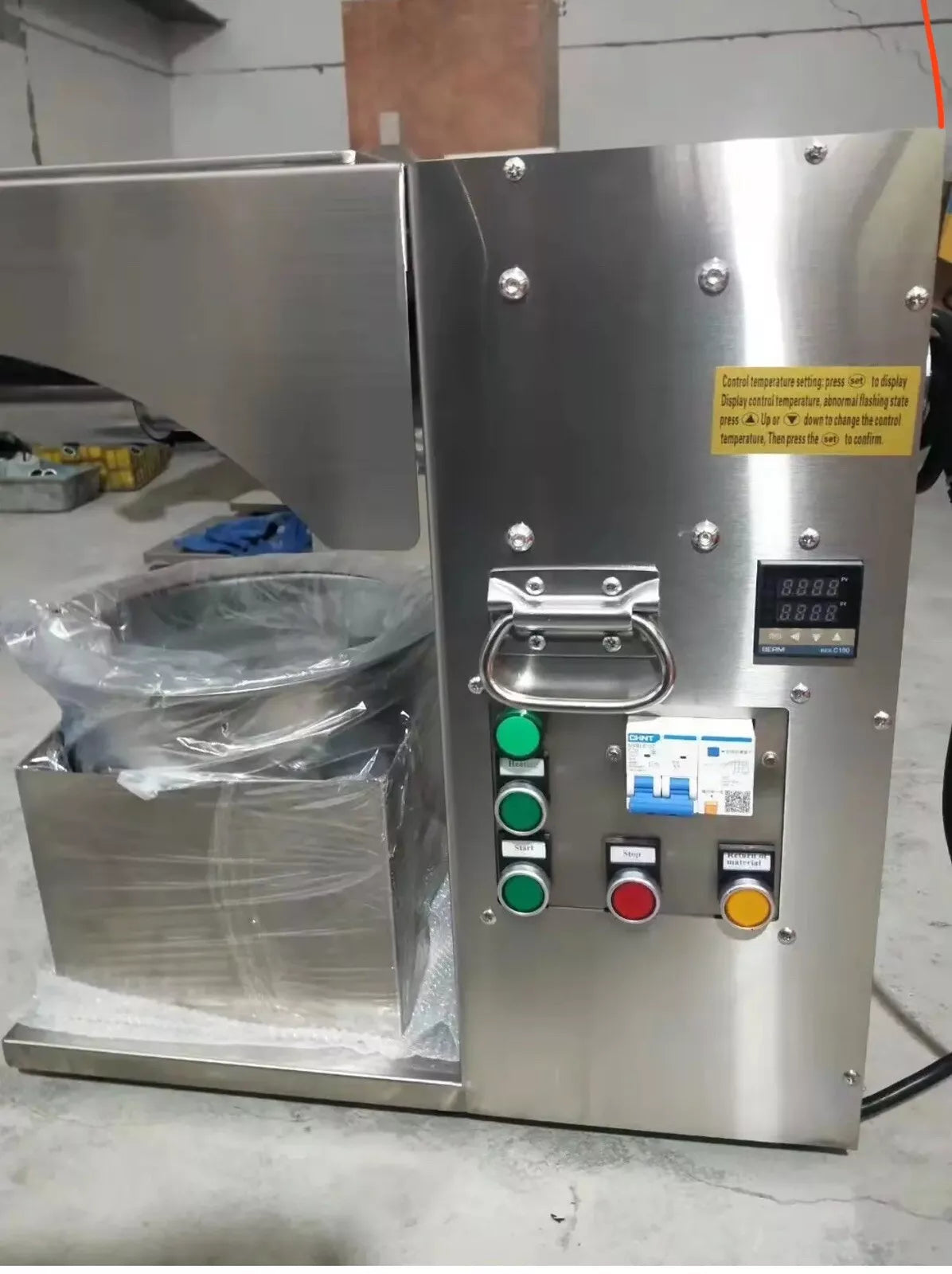 3000W Commercial Oil Press Machine Electric Hot and Cold Stainless Steel 220V