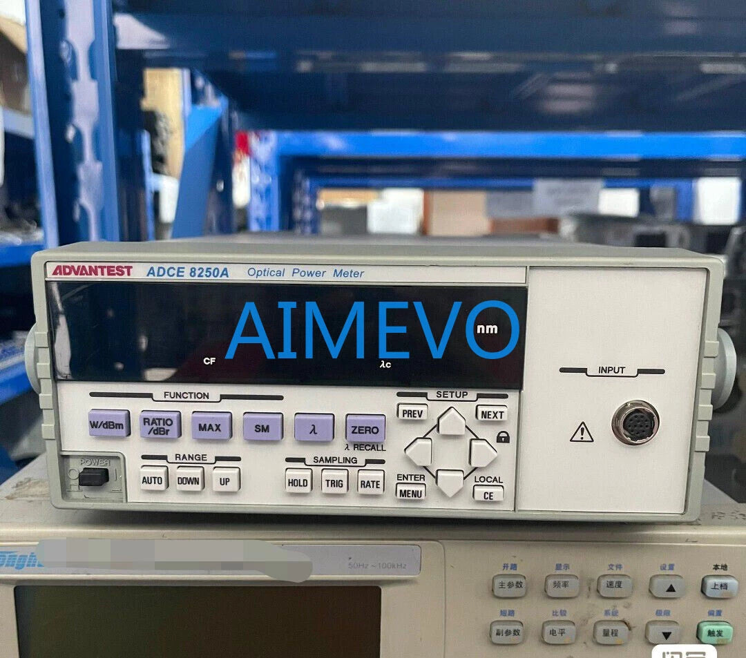 Advantest ADCE 8250A Optical Power Meter with Q82017A+82014A Power Meter Probe