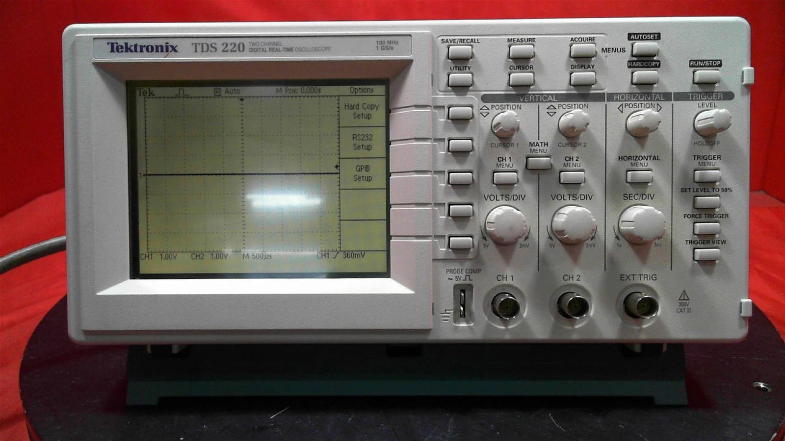 Tektronix TDS220 2 Channel 100 MHz Digital Storage Oscilloscope B050259