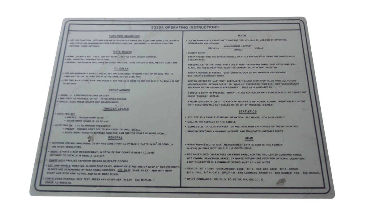 HP 5335A Universal Counter - High-Quality Precision Instrument