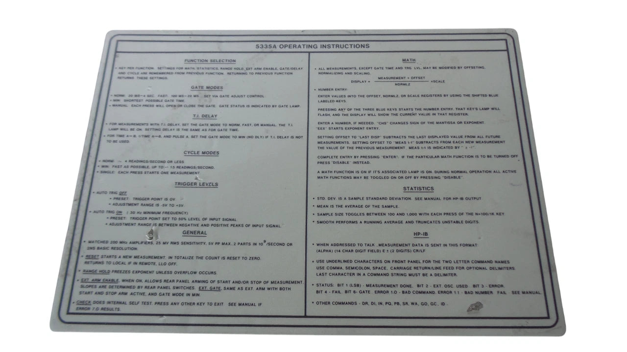 HP 5335A Universal Counter - High-Quality Precision Instrument