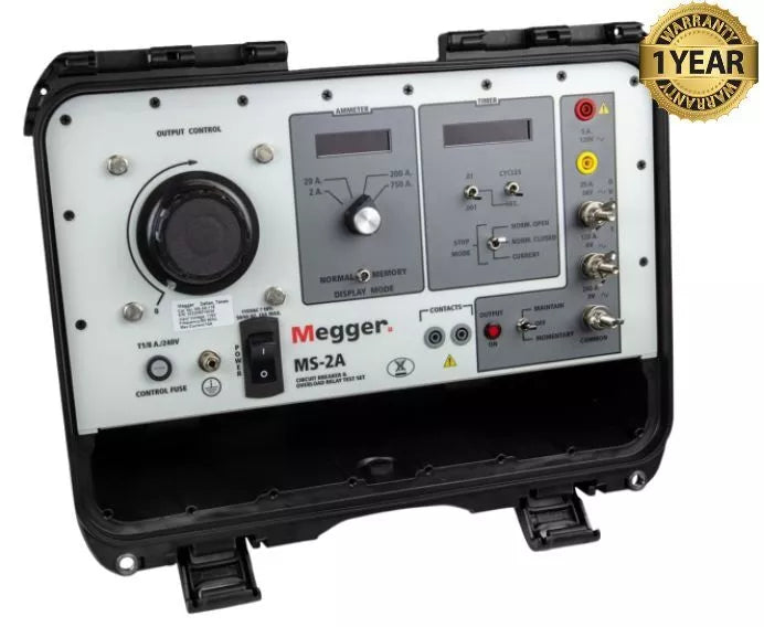 Megger MS-2A Circuit Breaker and Over Current Relay Test Set MS2A 720 A Max - XG eqpt