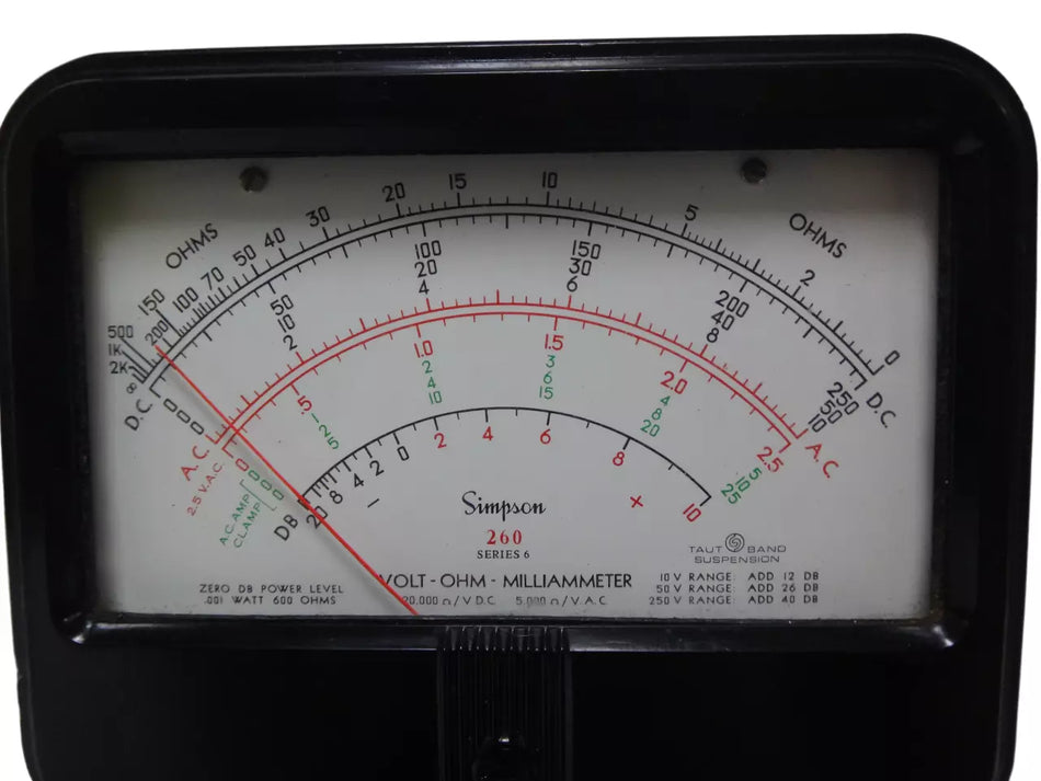 Simpson 260 Series 6 Multimeter - Reliable Multifunctional Instrument