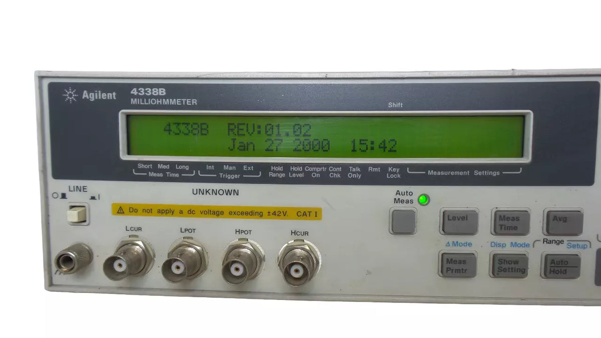 Agilent 4338B Milliohmmeter for Accurate Resistance Measurements