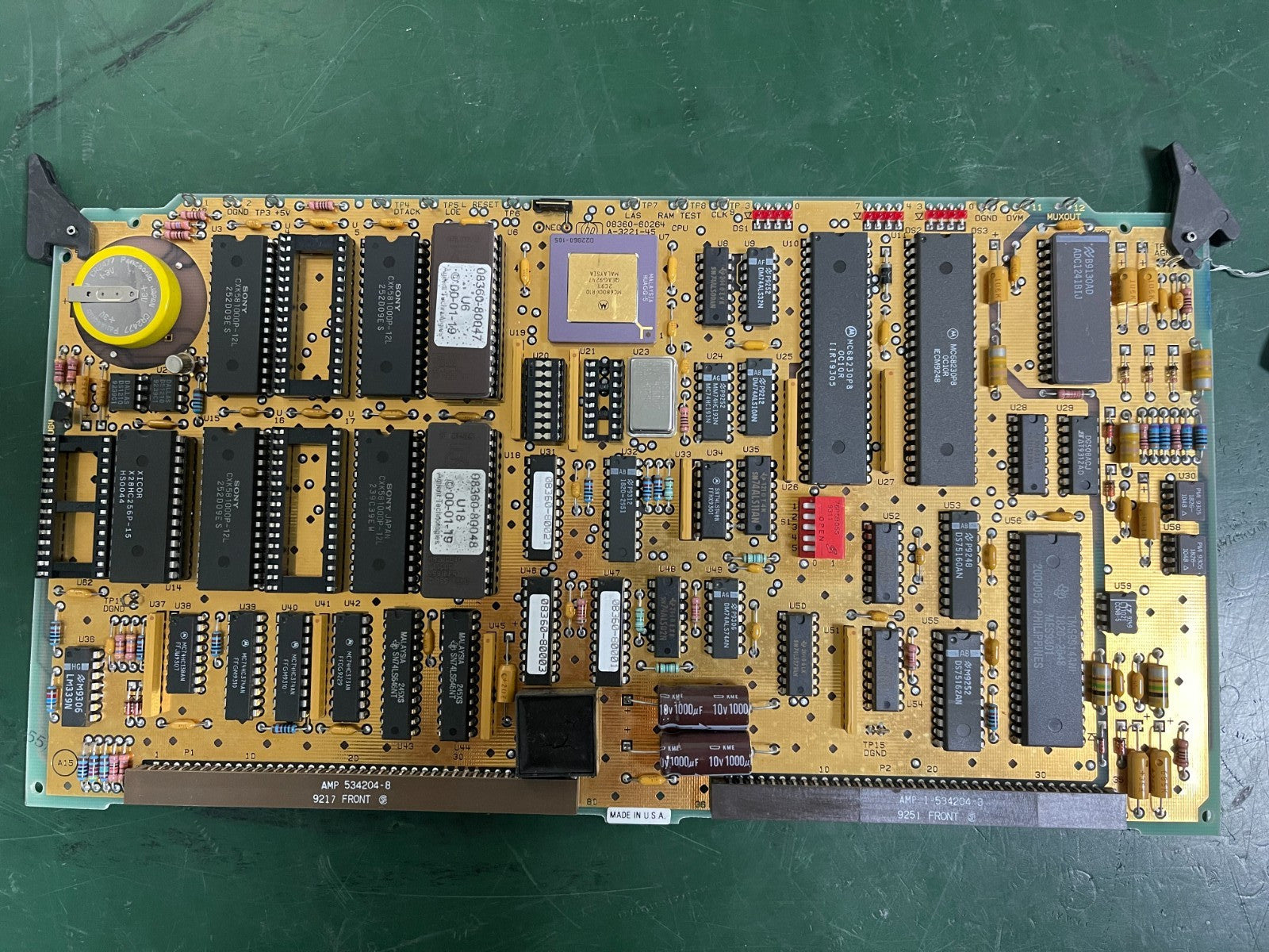 HP Agilent 08360-60264 CPU A15 board was removed from 83620A for 8360 series - XG eqpt