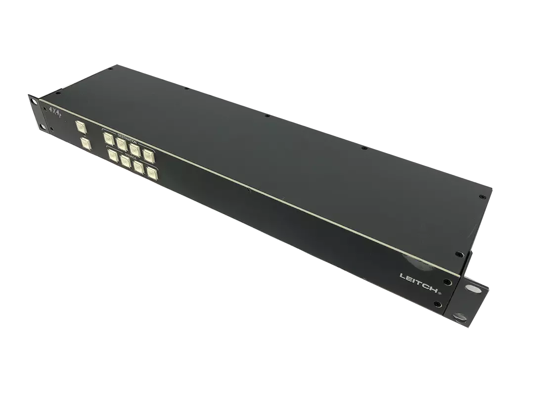 Leitch 1RU Remote 4x4 Programmable Push Button Panel