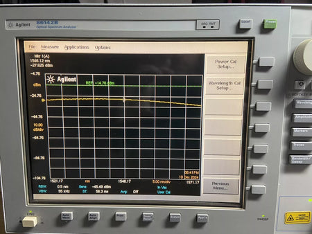 Agilent 86142B Optical Spectrum Analyzer with OPT 4 and 6 Sources