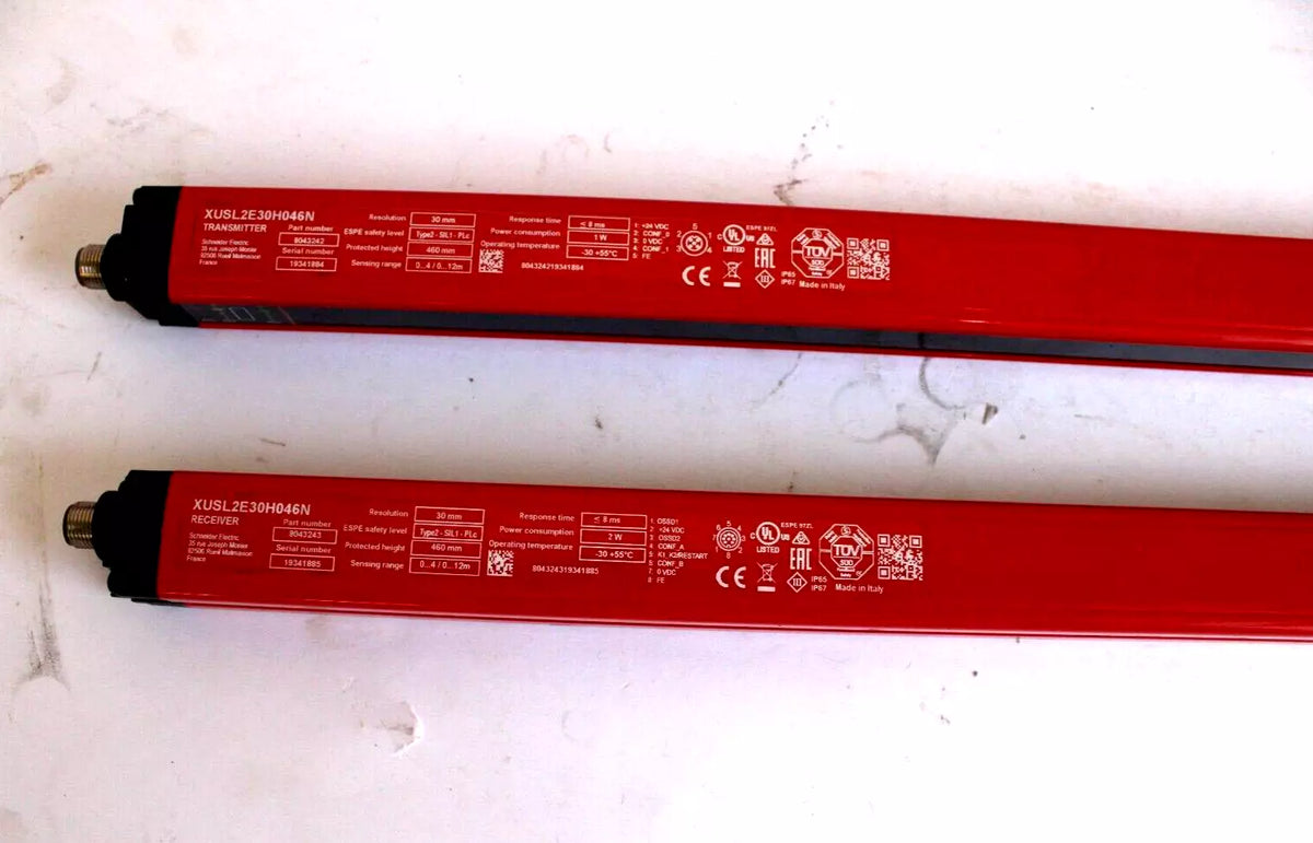 Telemecanique XUSL2E30H046N Safety Light Curtain Sensor Transmitter & Receiver