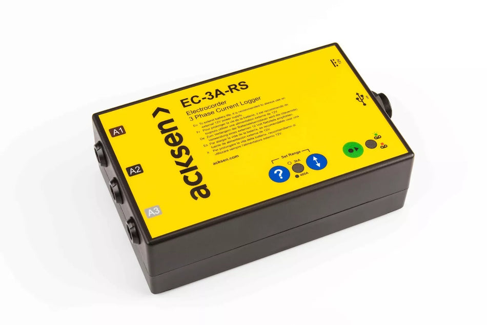 Acksen EC-3A-RS Three Phase Current Recorder 400A/3000A