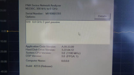 Agilent Keysight N5230C PNA-L Microwave Network Analyzer with 1781 Options
