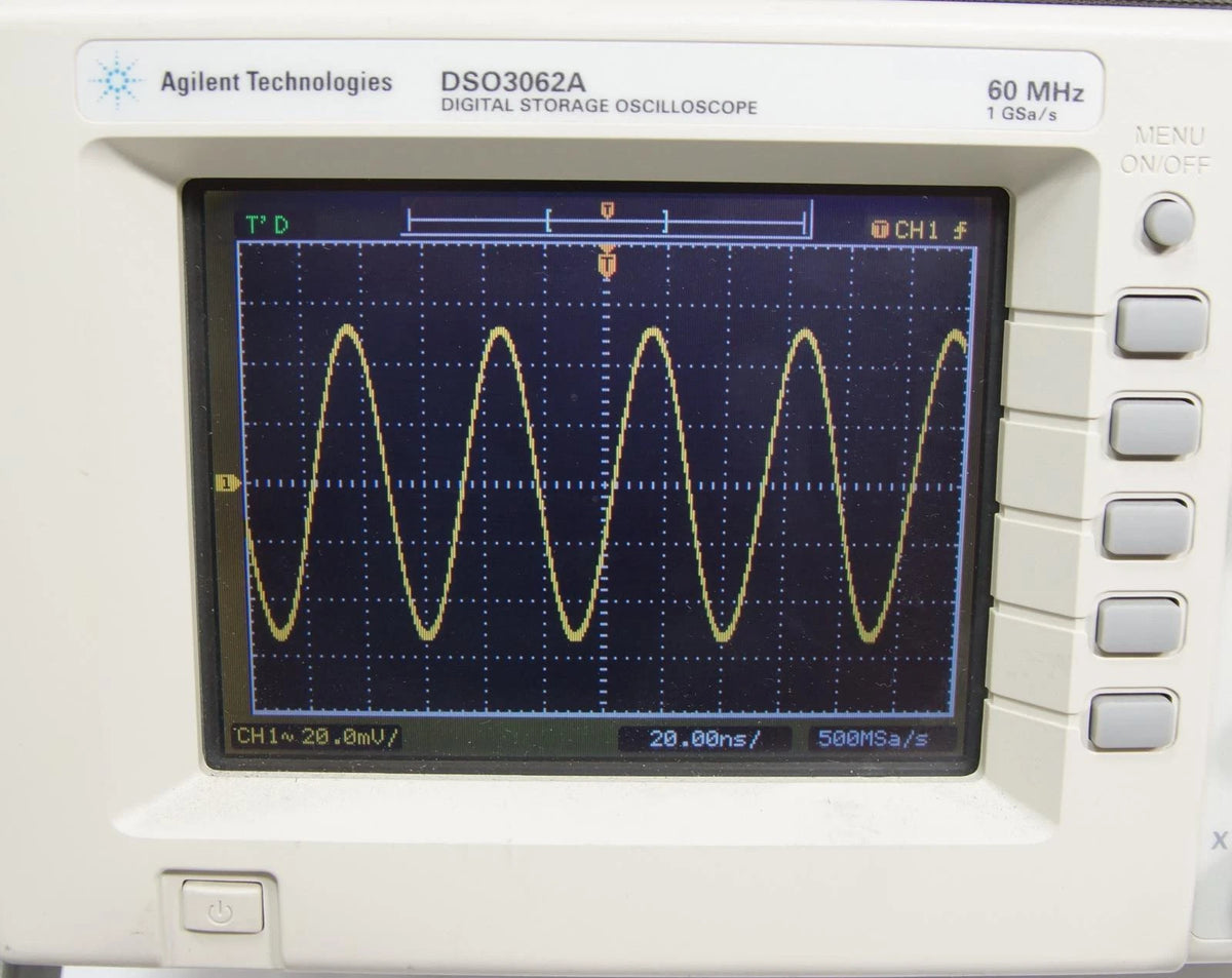Agilent DSO3062 2CH 60 MHz Oscilloscope with N2865A USB Host Interface & Probes