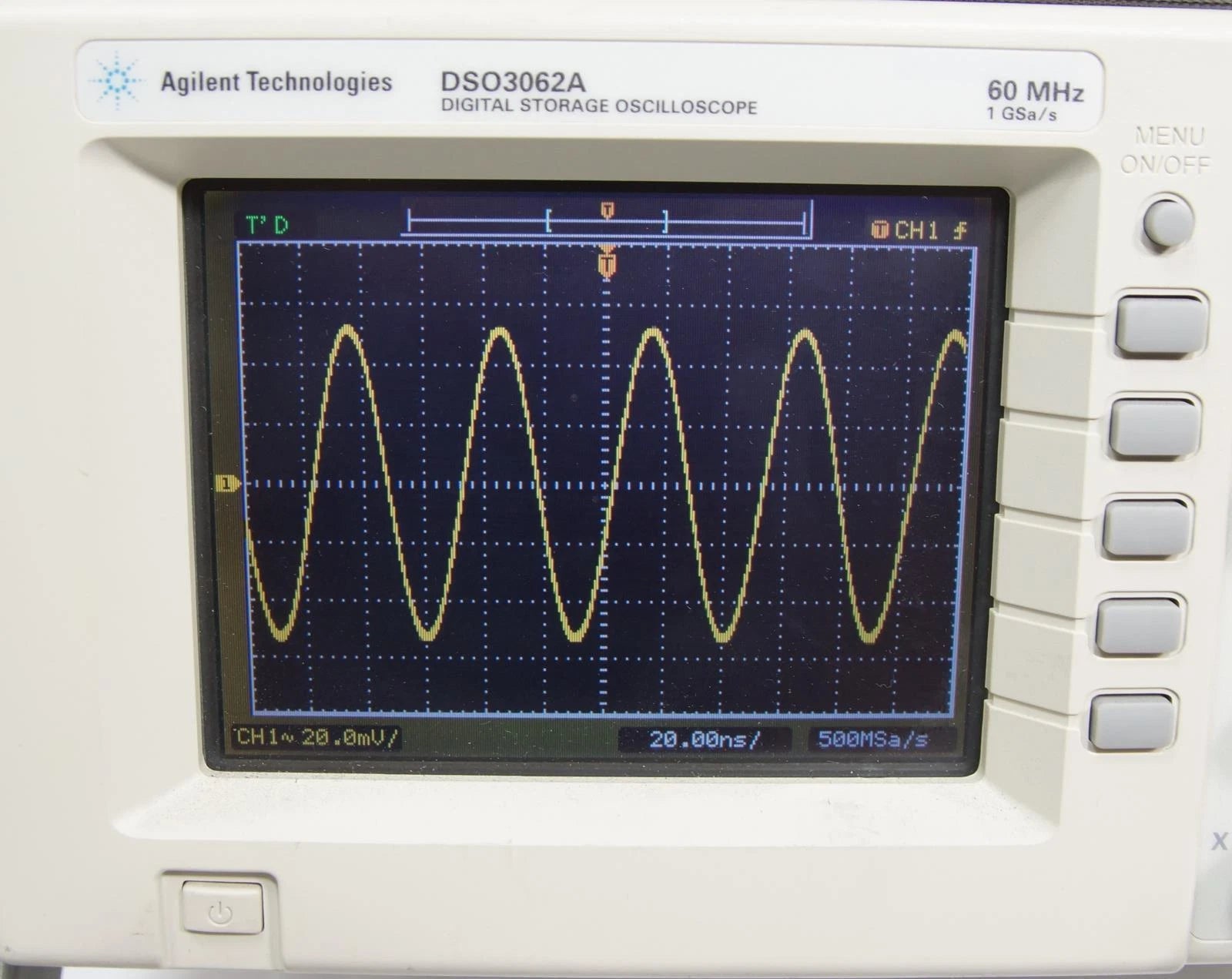 Agilent DSO3062 2CH 60 MHz Oscilloscope with N2865A USB Host Interface & Probes