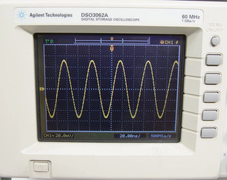 Agilent DSO3062 2CH 60 MHz Oscilloscope with N2865A USB Host Interface & Probes