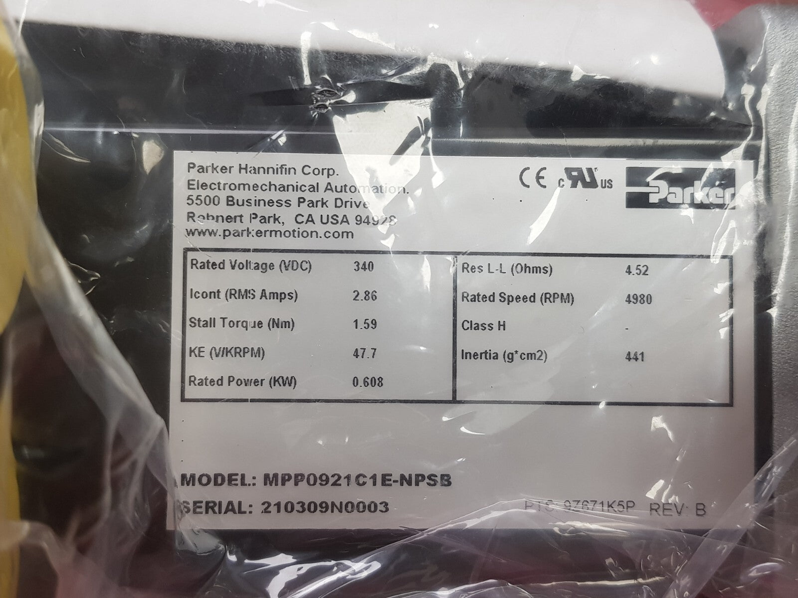 PARKER Servo Motor