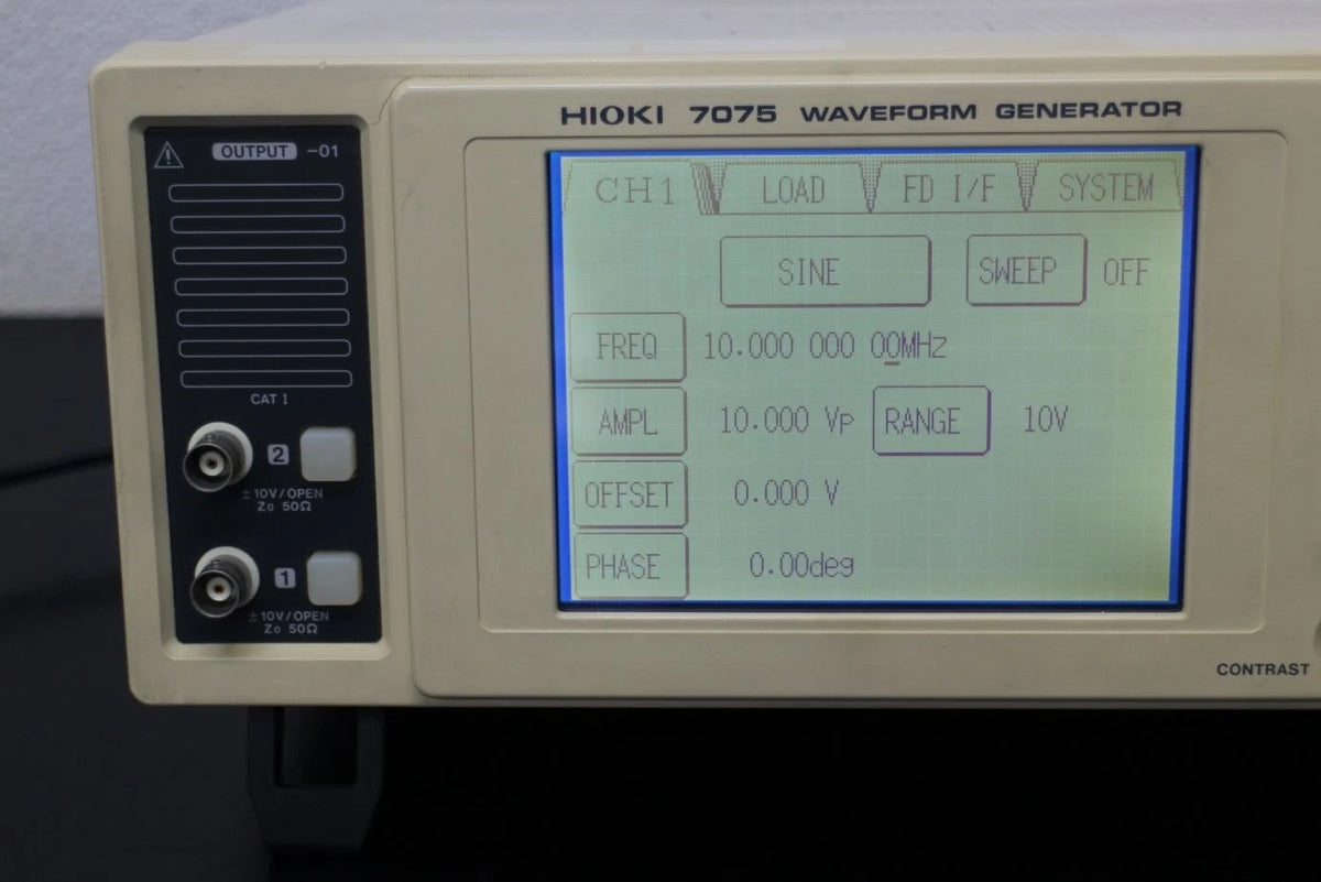 Hioki 7075-01 10MHz 2ch Waveform Generator