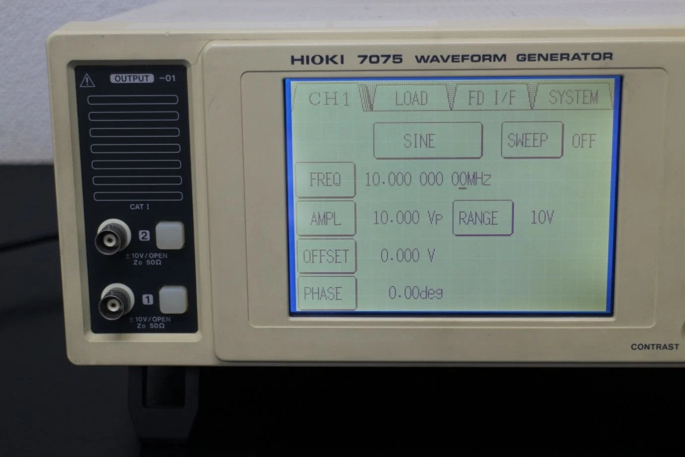 Hioki 7075-01 10MHz 2ch Waveform Generator