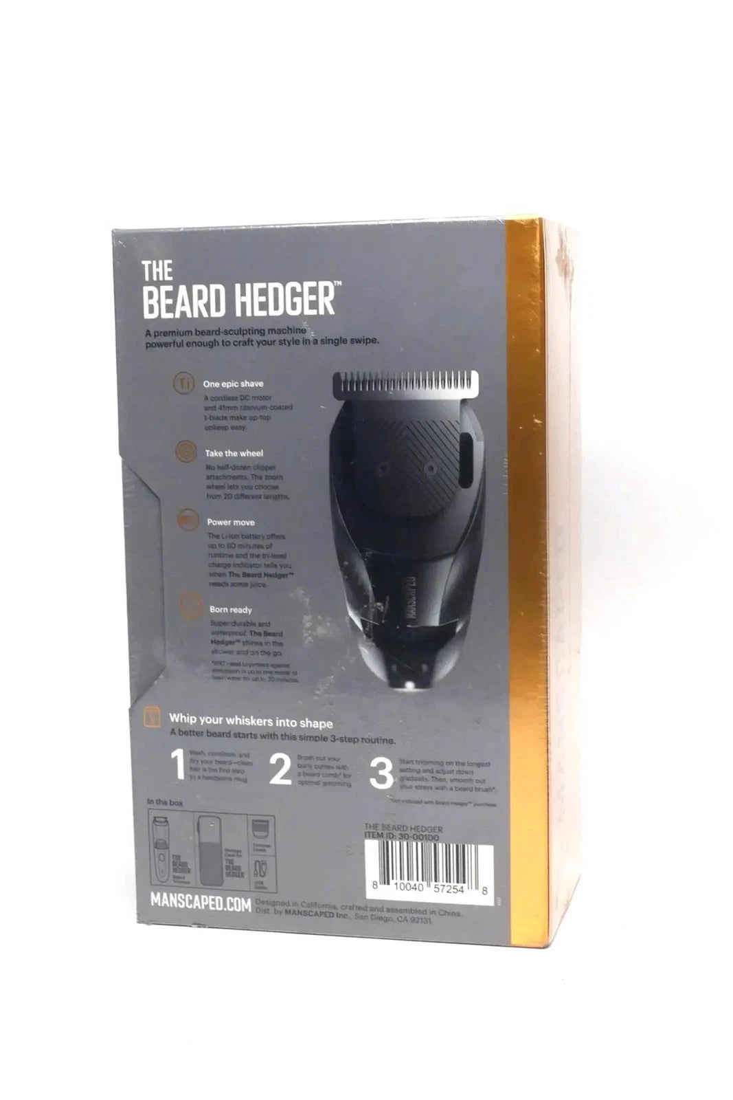 MANSCAPED THE BEARD HEDGER Electric Beard Trimmer - Free Shipping