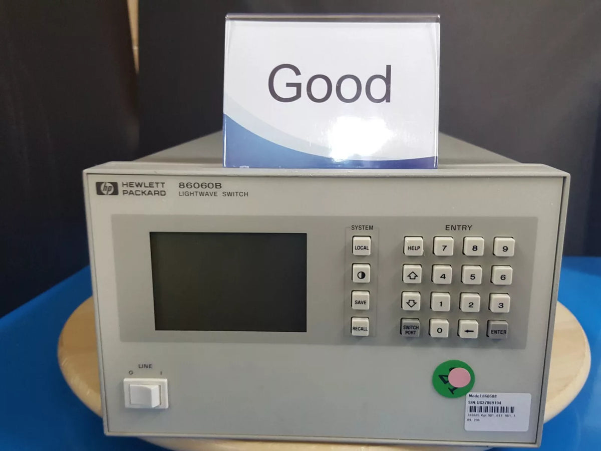 HP 86060B Lightwave Switch with Opt. 001 017 051 109 206 (9194)