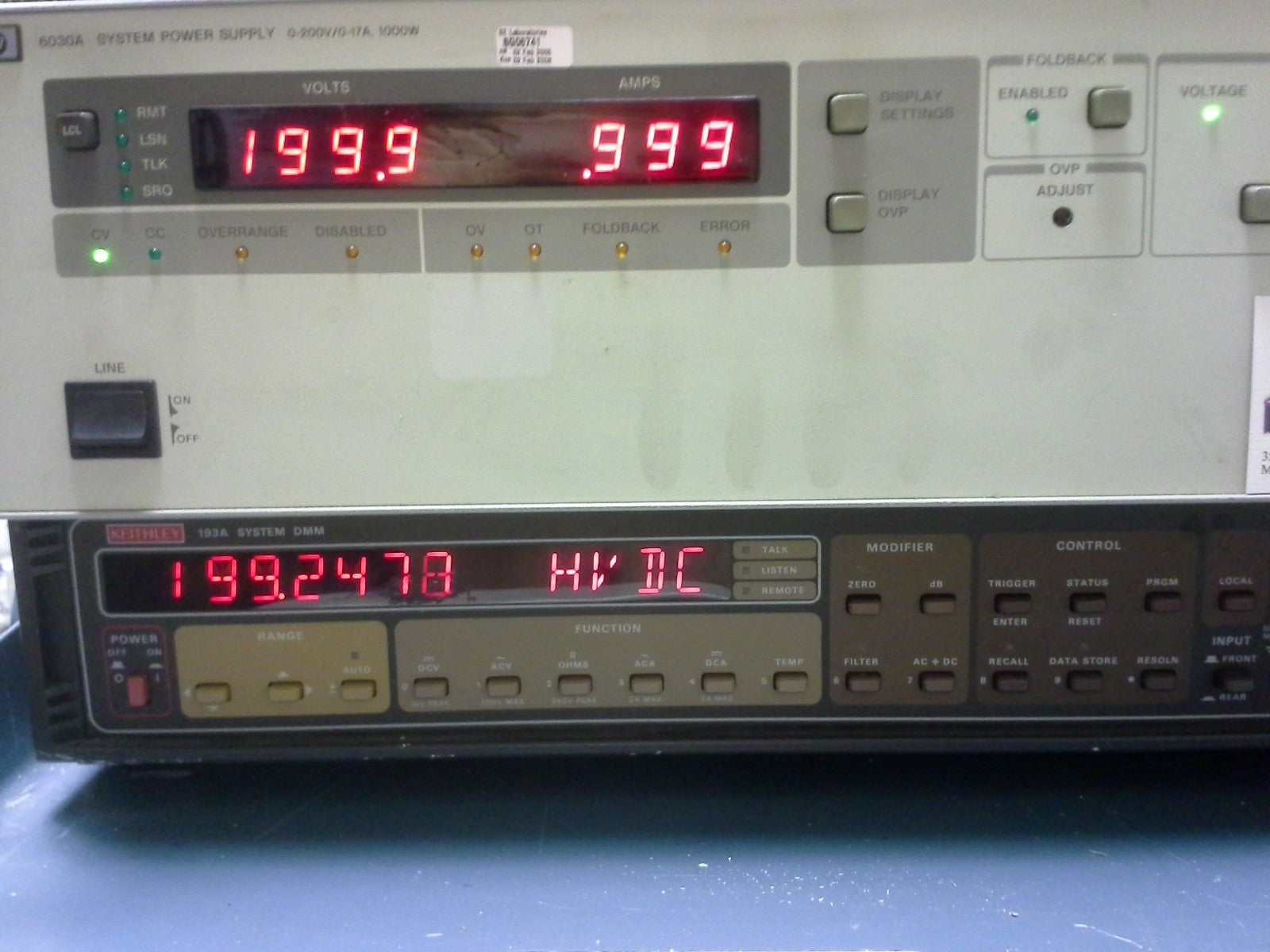 Adjustable Power Supply Agilent 6010A