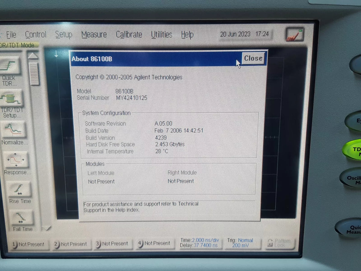 Agilent 86100B Infiniium DCA Wide-Bandwidth Oscilloscope (0125)