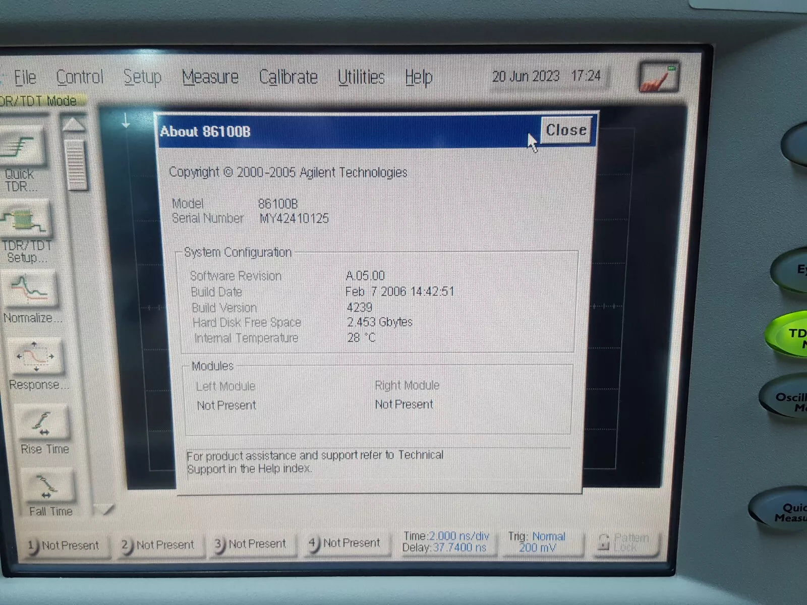 Agilent 86100B Infiniium DCA Wide-Bandwidth Oscilloscope (0125)