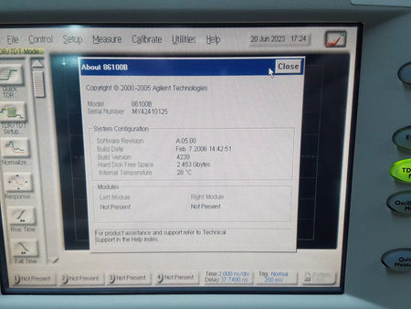 Agilent 86100B Infiniium DCA Wide-Bandwidth Oscilloscope (0125)