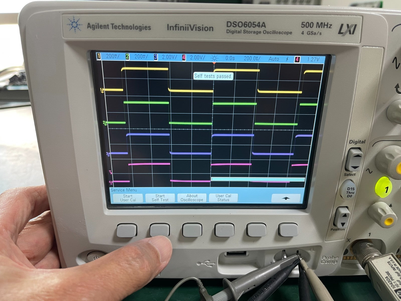Agilent DSO6054A Digital Storage Oscilloscope 500MHz 4Ch 4GS/s _0148
