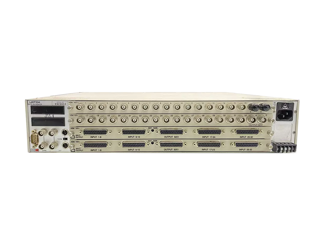 Leitch XPLUS Routing System VSM-16x1+ VSM-16x+ and 2 ASM 16X+ Mono Audio Video
