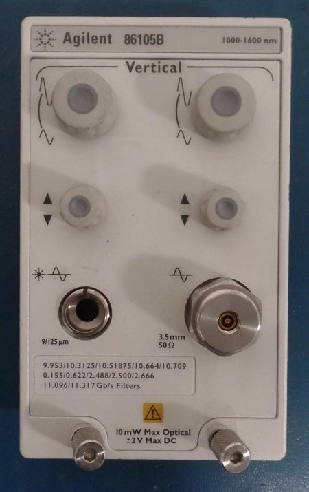 Agilent 86105B Front Panel – Replacement Front Panel for Agilent 86105B Optical/Electrical Module