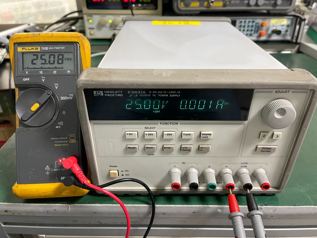 HP Agilent E3631A Triple Output DC Power Supply w/ Opt. 0E9 _6409 - XG eqpt