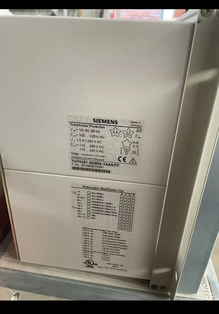 Siemens 7UT6351-5EB02-1AA0/FF - Generator Protection Relay