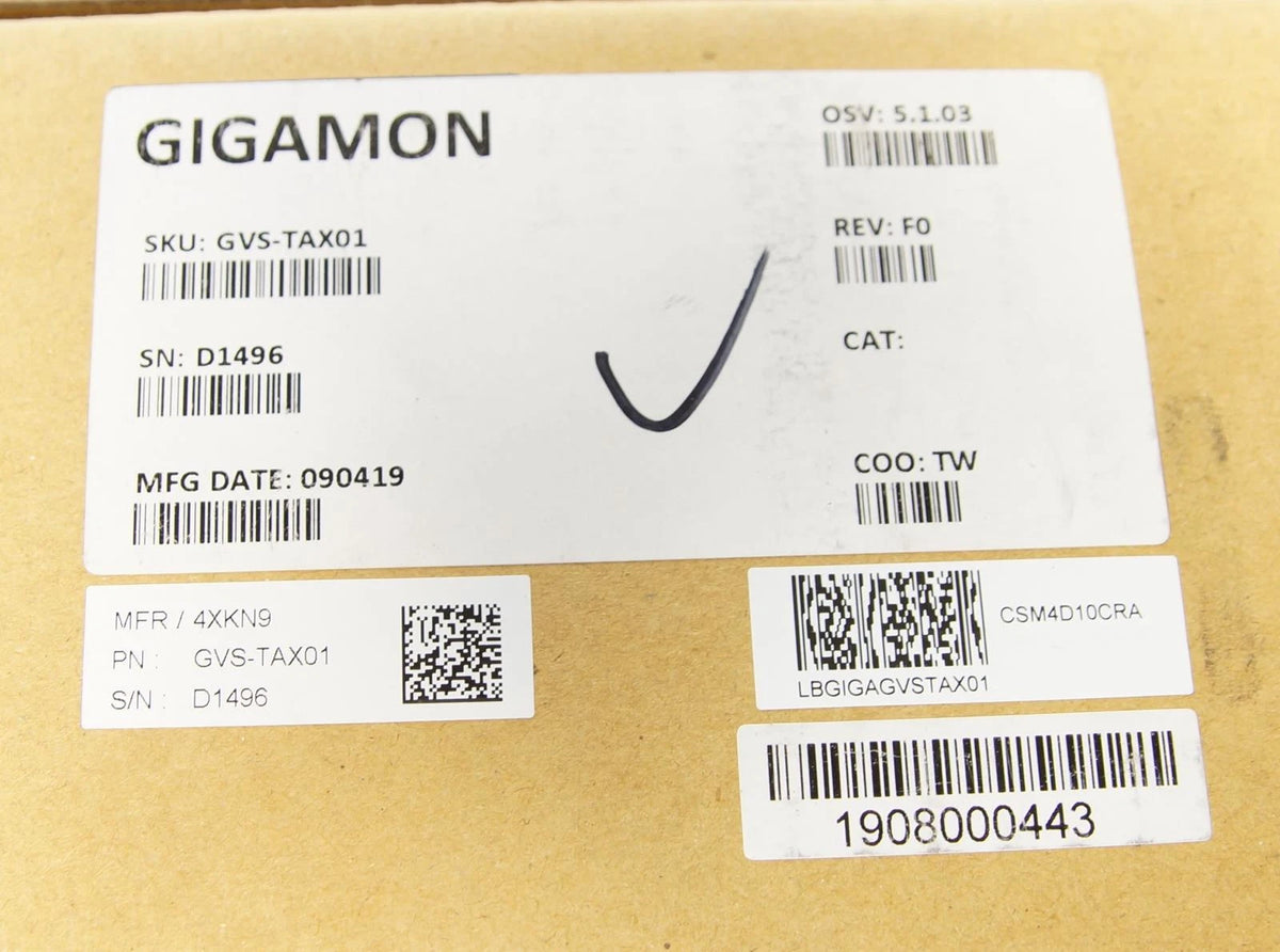 Gigamon GigaVUE TA GVS-TAX01 Edge Traffic Aggregation Node