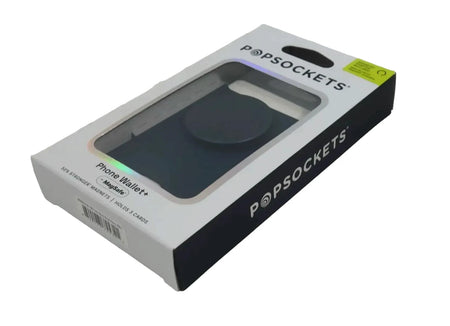 Blue PopSockets MagSafe PopWallet+ Cell Phone Wallet & Grip Adapter Ring