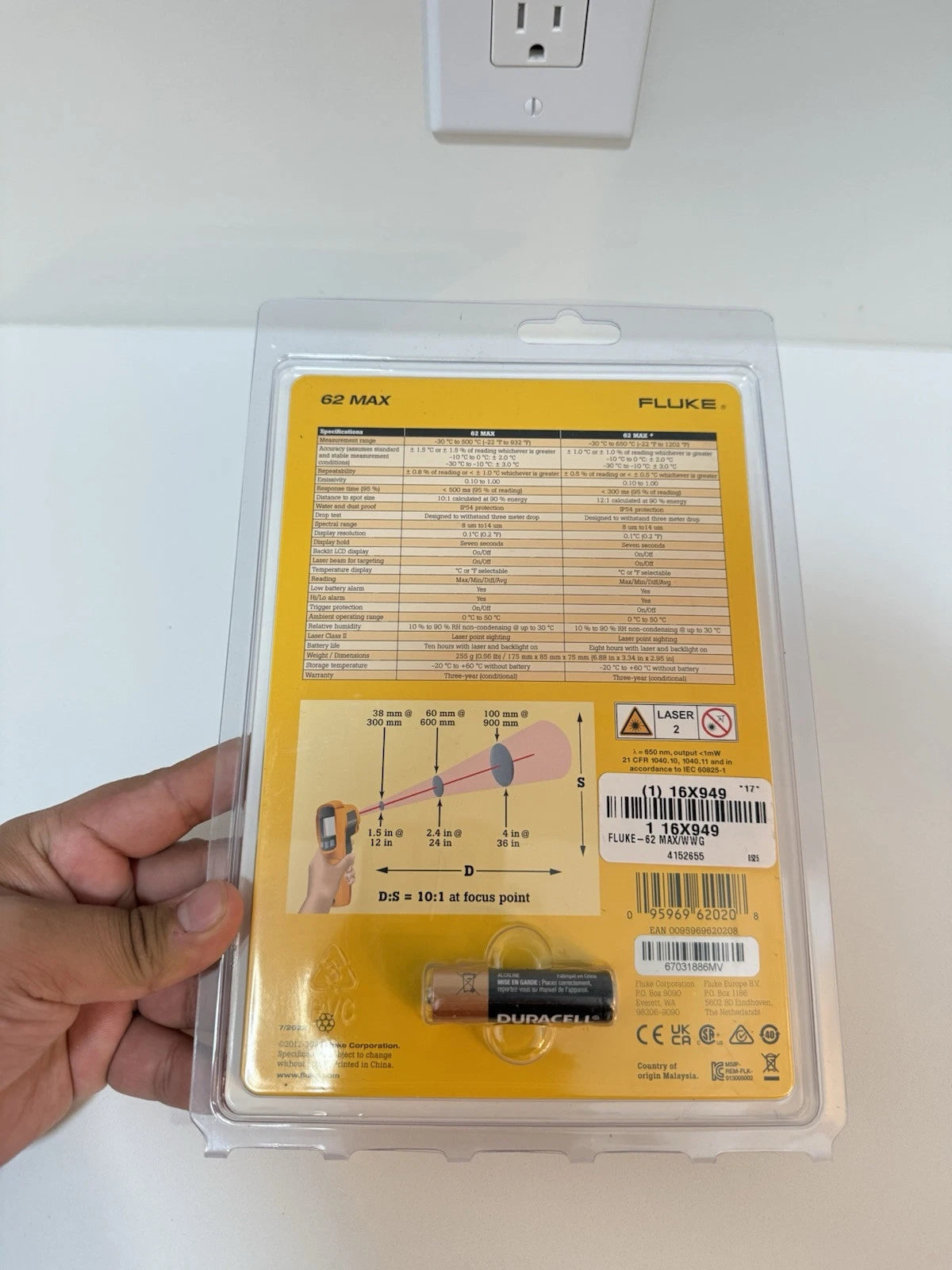 Fluke 62 Max Infrared Thermometer - New Factory Sealed