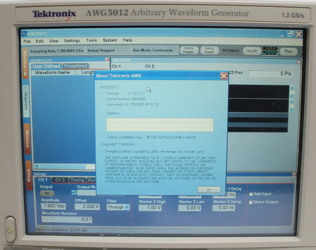 Tektronix AWG5012 1.2 GS/s Arbitrary Waveform Generator