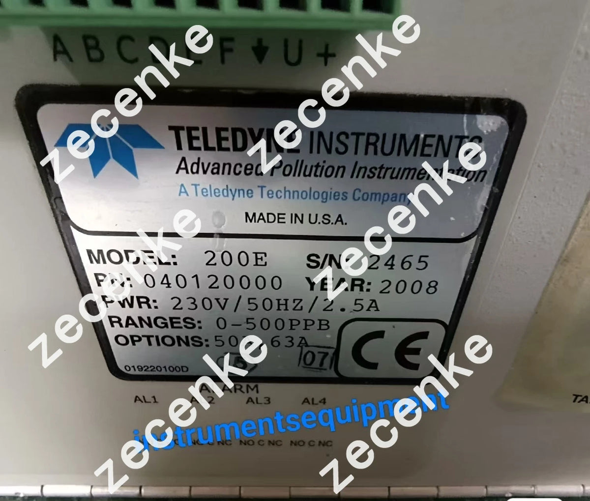 TELEDYNE 200E Chemiluminescence Nitrogen Oxide Analyzer with Shipping by DHL or FedEx