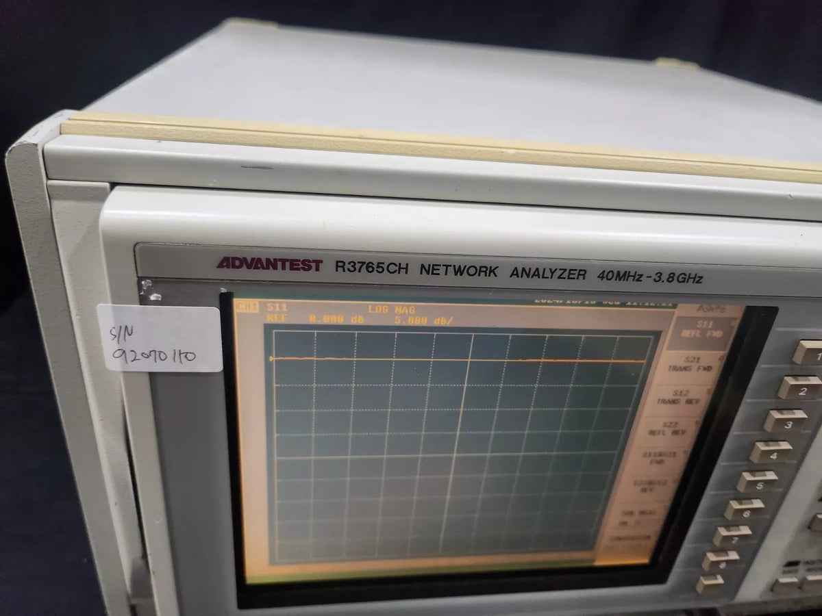 Advantest R3765CH Network Analyzer 40MHz-3.8GHz (0110)