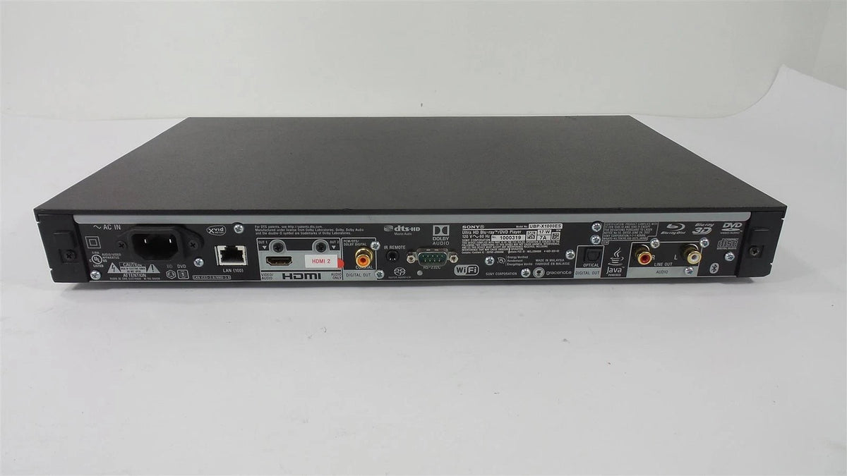 Sony UBP-X1000ES Ultra HD 4K 3D Blu-ray / DVD Media Player with Remote